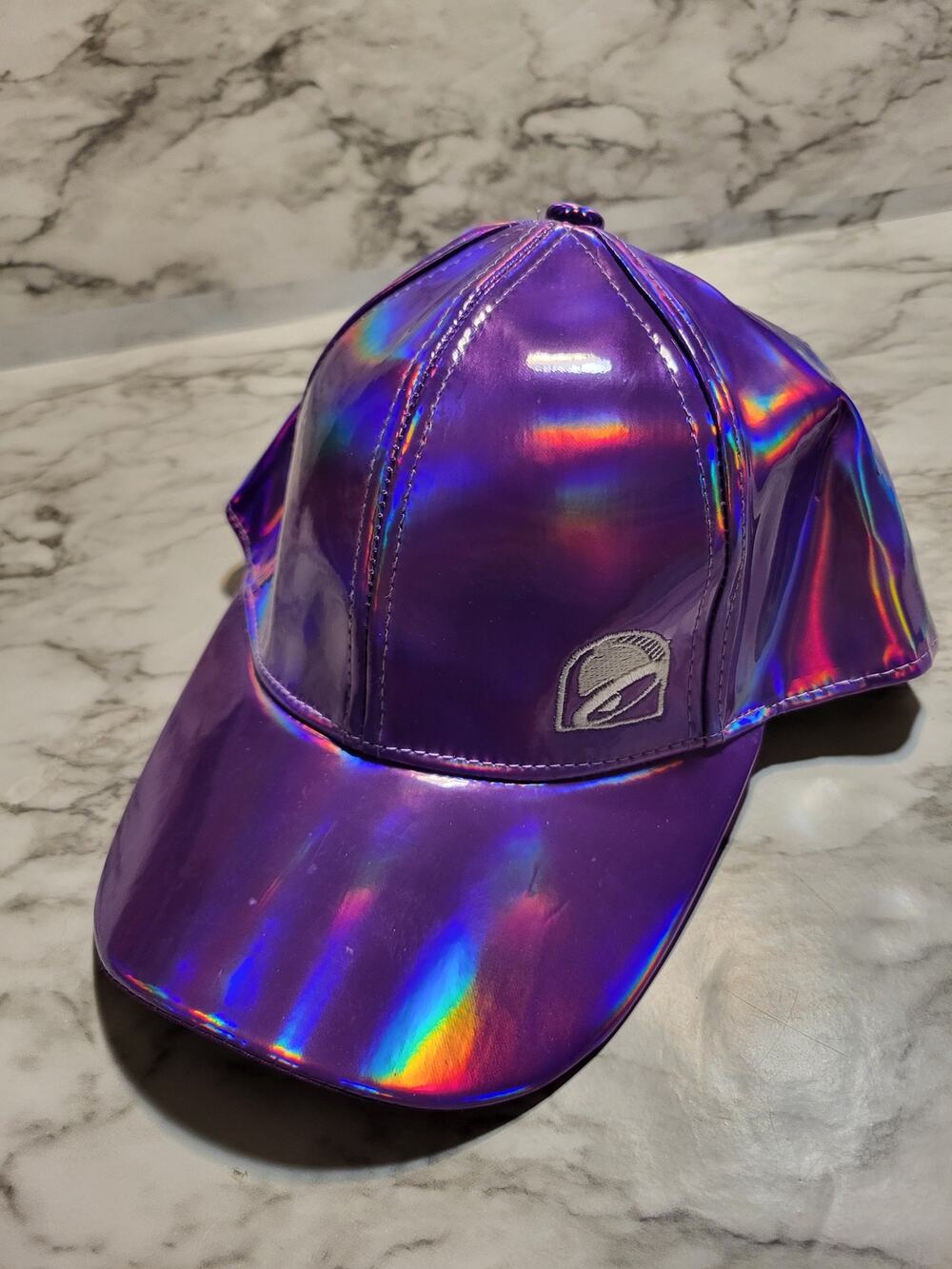 Taco Bell iridescent purple hat